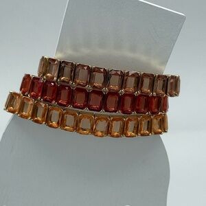Ann Taylor Trio of Bracelets Gold & Gemstones